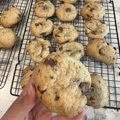 Sourdough Double Chocolate Chip Cookies