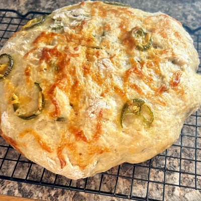 Jalapeño Chedder Artisan Style Round Loaf