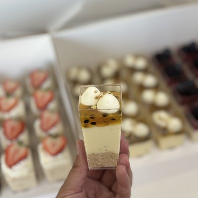 Passion Fruit Cheesecake Cups