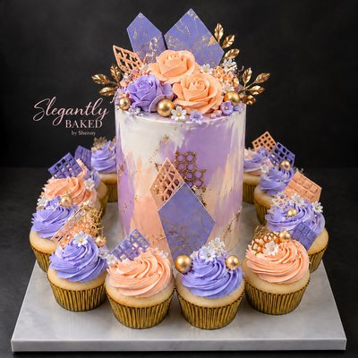 5” 3-Layer Cake + 20 Cupcakes 