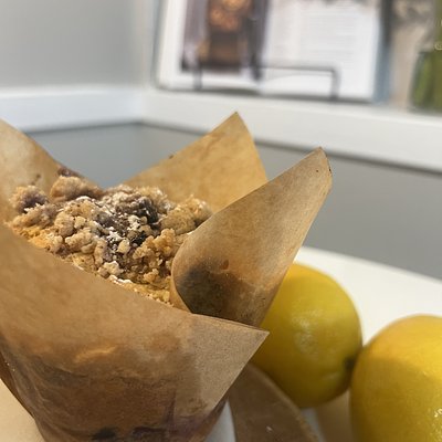 Jumbo Blueberry Lemon Crumb Muffin
