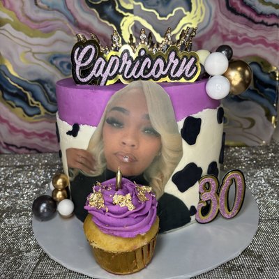 Glitter Blow Cake 