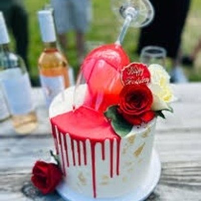 Red Velvet Boozy Wine Cake
