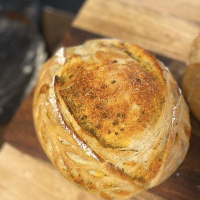 Sharp Cheddar & Italian Herb Sourdough 