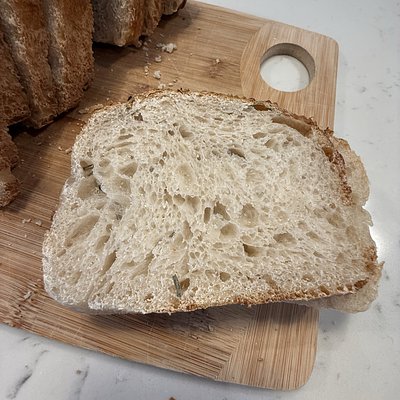 Rosemary Salt Sourdough Sandwich Bread 