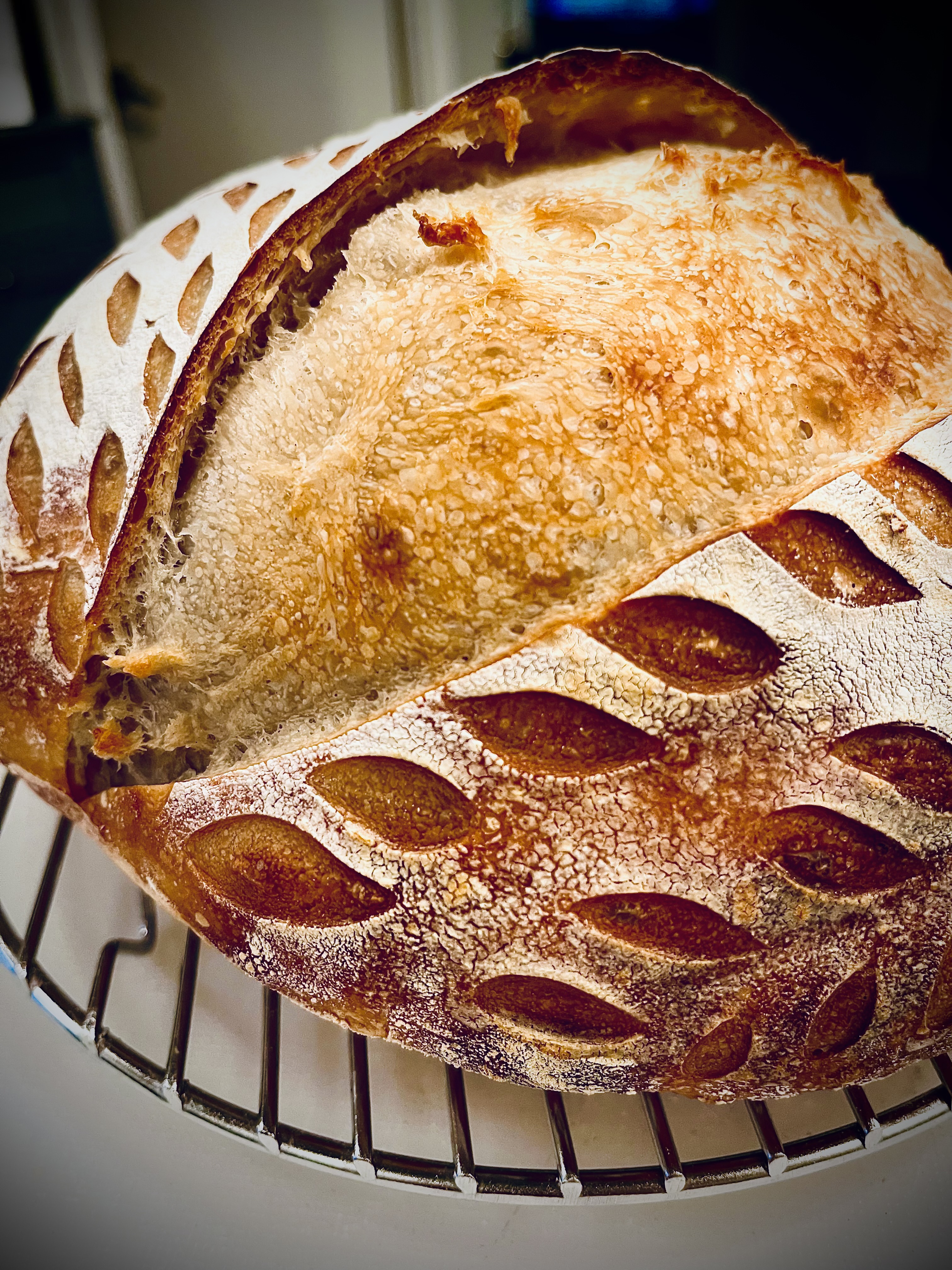 Rosemary-Garlic Sourdough Loaf