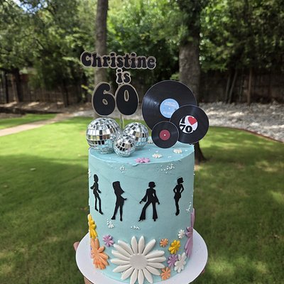 Disco Theme Cake (6"3 Layer) 