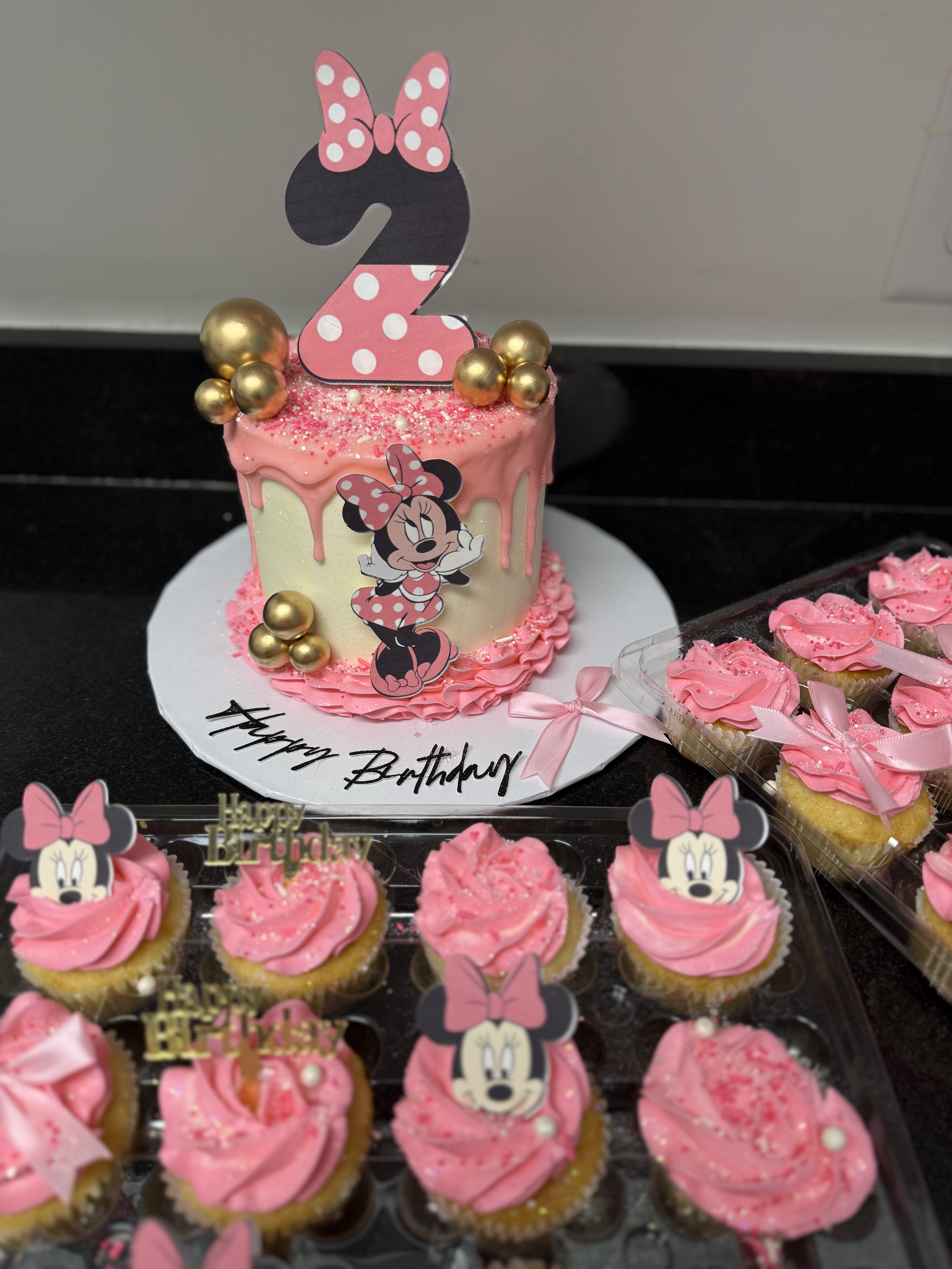 7” Cake + 24 Cupcakes 