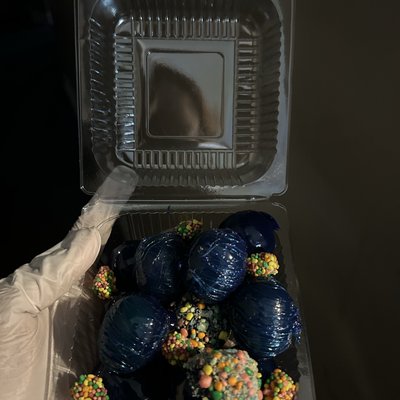 Blue Raspberry Candied Grapes 