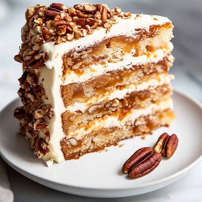 8"Caramel Pecan Cake