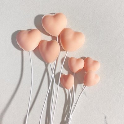 Pink Heart Toppers (1 Large + 1 Small) (1 Set Left!!!)