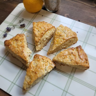 Lavender and Lemon Scone