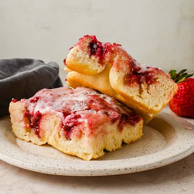 Raspberry Cream Cheese Focaccia