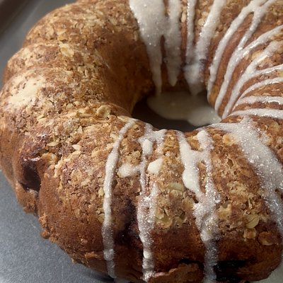 Cherry 🍒 Almond Bundt Cake (whole)