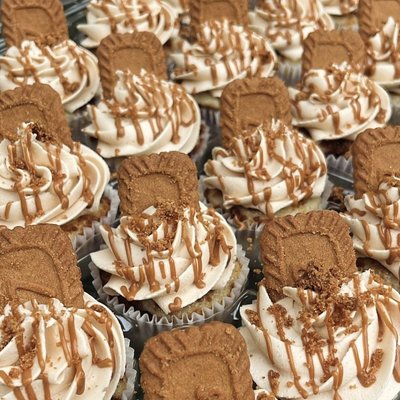 Biscoff Cupcakes + Biscoff Buttercream (Box of 9)