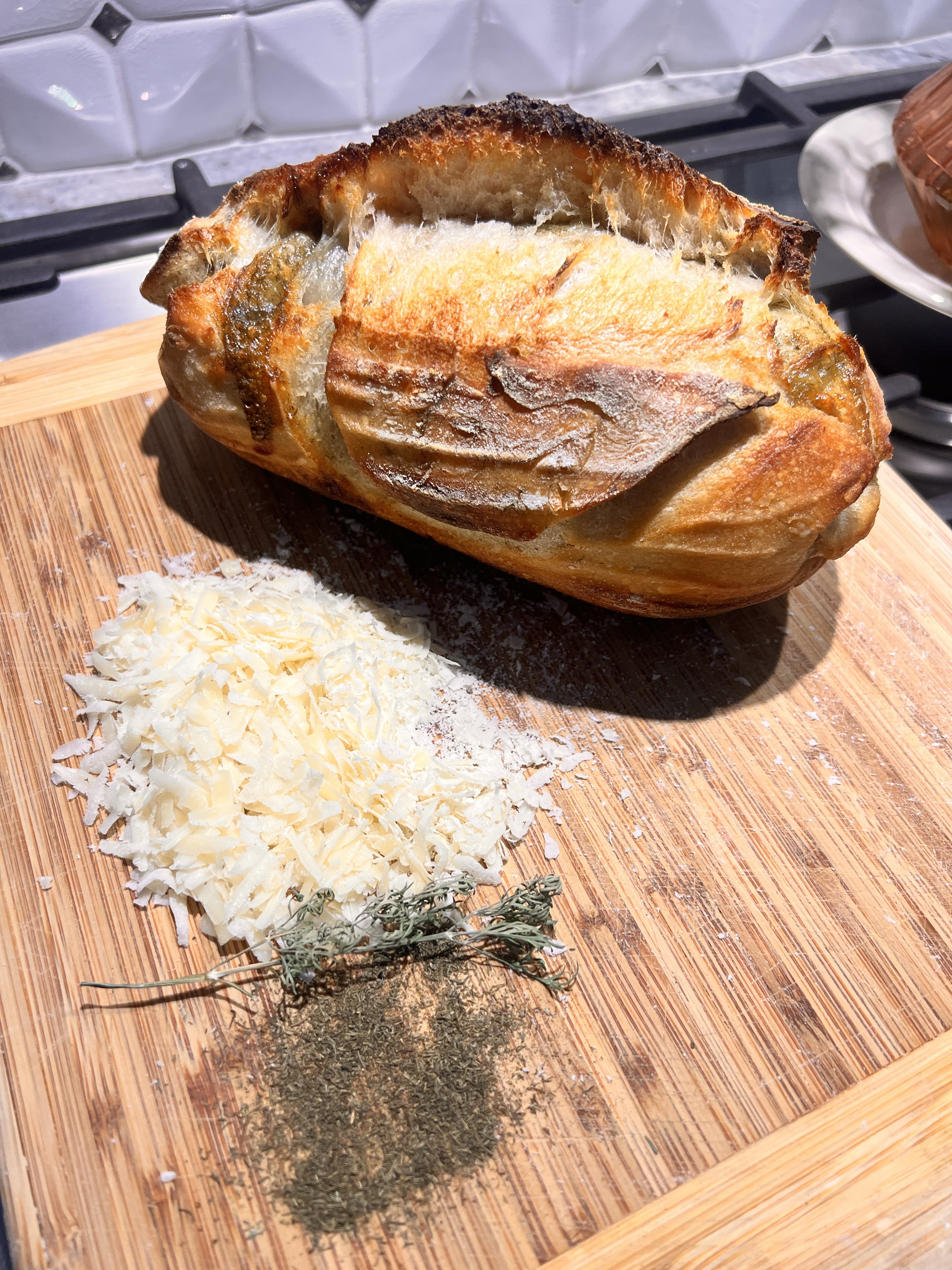Organic Parmesan Dill Sourdough Loaf