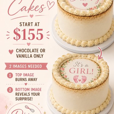 Burn Cake 8 Inch 