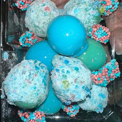 *Pre-sale* and *Seasonal Blue Raspberry Candied Grapes 