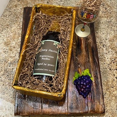Custom Vintage Wine In A Barrel Cake