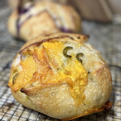 Jalapeño Cheddar Sourdough Boule