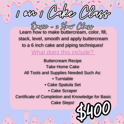 Basic Cake Class