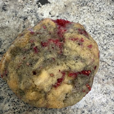White Chocolate Raspberry Cookies