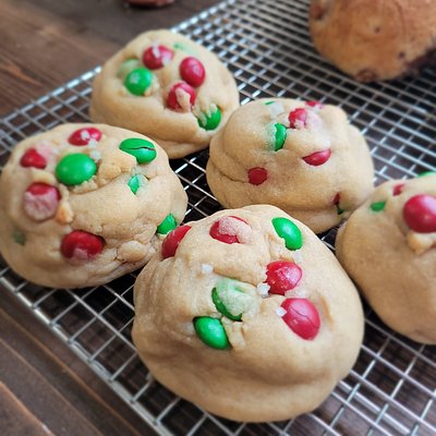 M&M Cookie Bombs (Holiday Special)