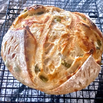 Jalapeño Cheddar Sourdough Loaf  