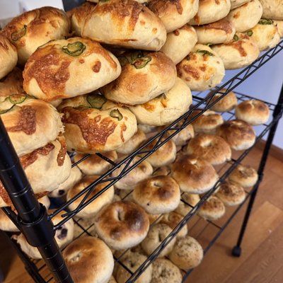 Sourdough Bagels 
