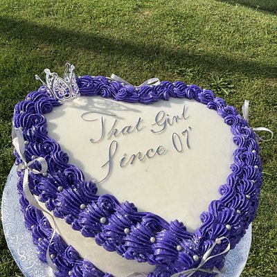 8" Heart Cake Single Layer