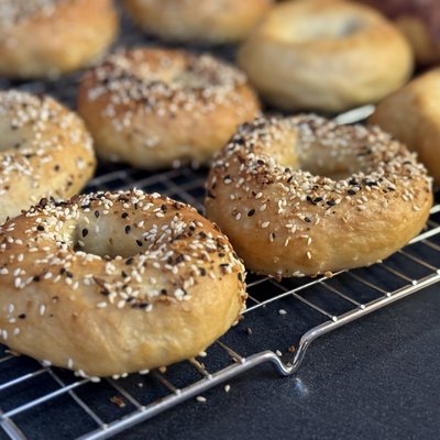 Sourdough Everything Bagels