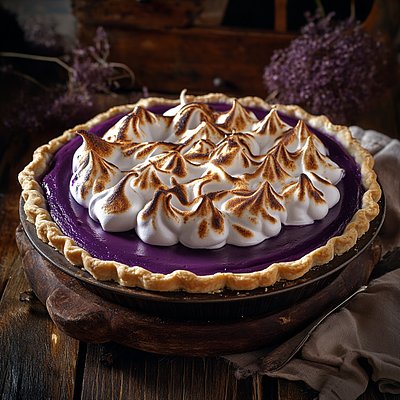 Purple Sweet Potato Pie 8” In