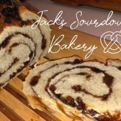 Cinnamon Raisin Swirl Sourdough Loaf