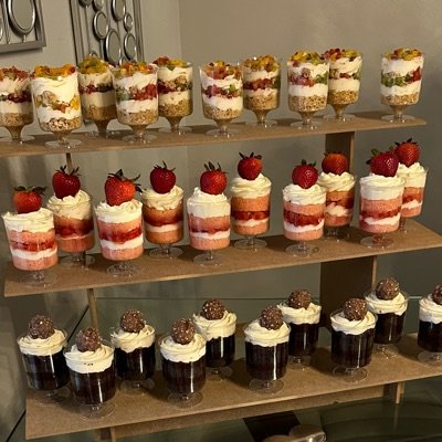 Dessert Cups (Various Flavors Available) Mixed Fruits - Strawberry - Ferrero - Mango 