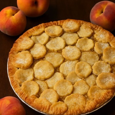 Bourbon Peach Pie 8"