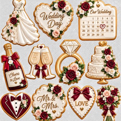 Wedding Set Cookies