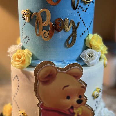 2 Tier Cake & 3 Treat Package