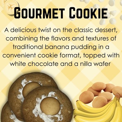 Banana Pudding Gourmet Cookie