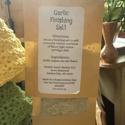 Garlic Finishing Salts .5 Ounce