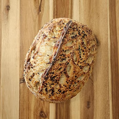 Organic Everything Bagel Sourdough Bread 