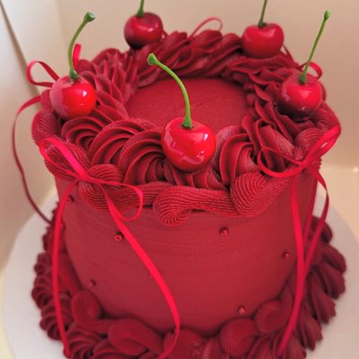Red Cherry Cake