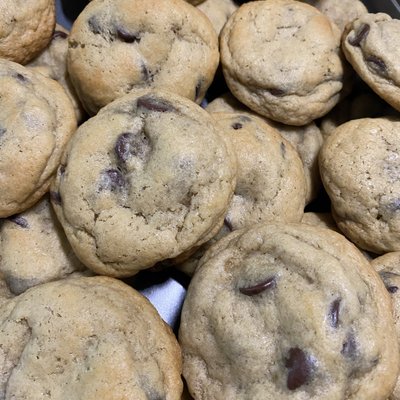 Dark Chocolate, Sea Salted Sourdough Cookies