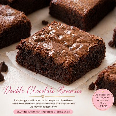    Double Chocolate Brownies