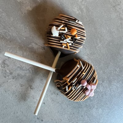 Halloween Chocolate Circle Cake Pop 