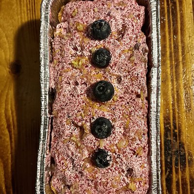 Vegan/Keto Friendly Lemon Blueberry Cake