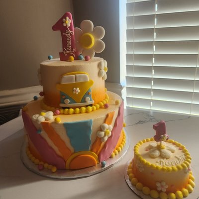4" Single Layer Smash Cake Round