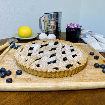 Crostata With Blueberries Jam 🫐