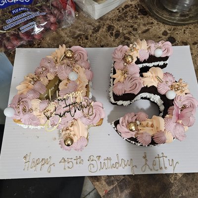Number Cake Filled