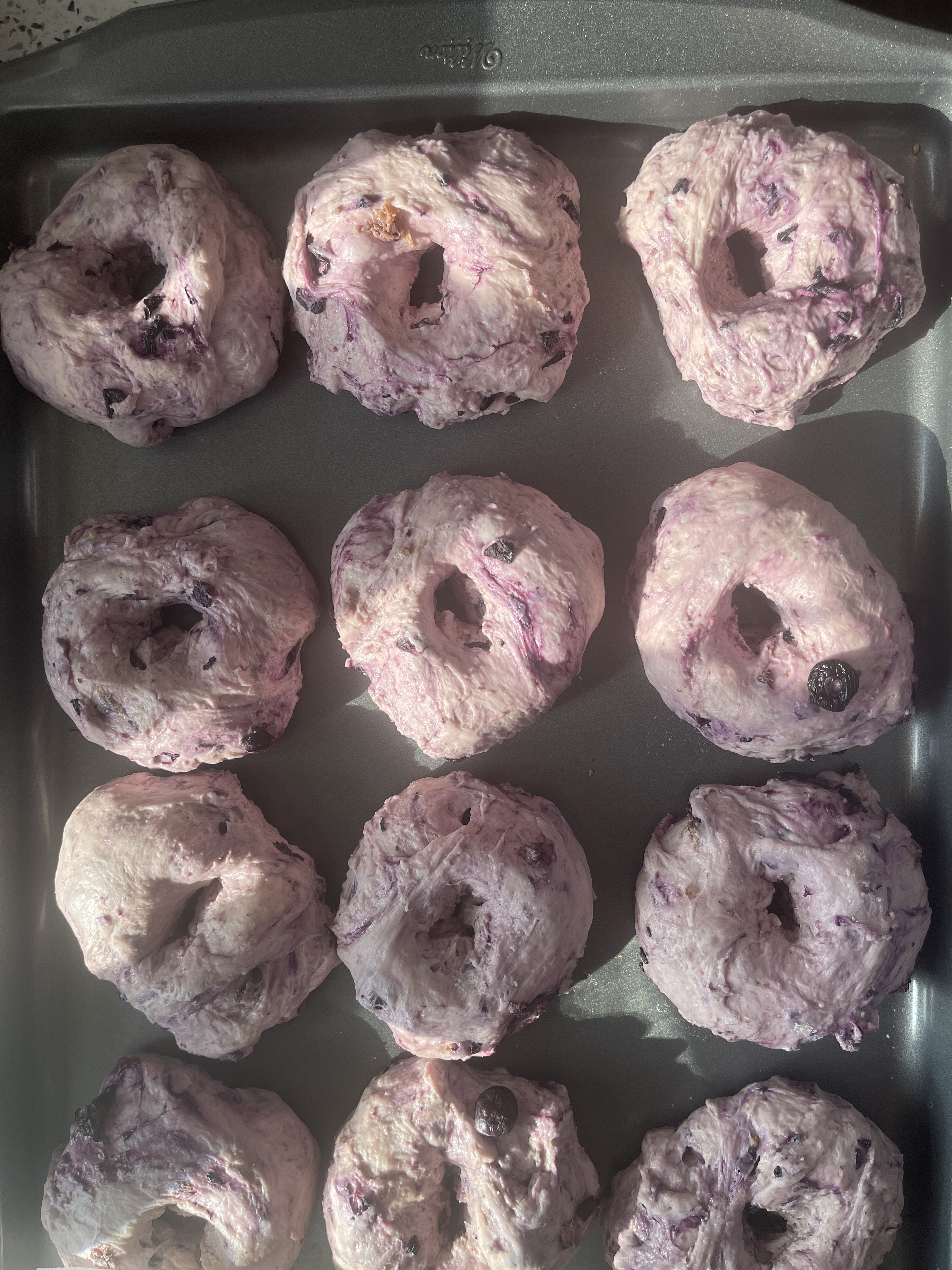 4pc Blueberry Bagels