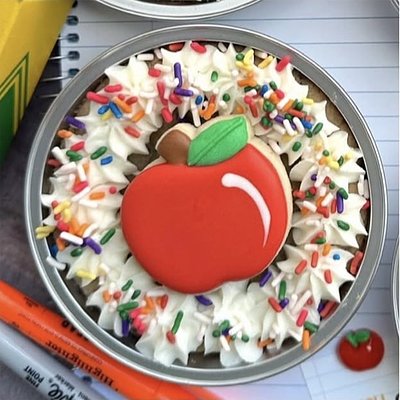 Mini Cookie Cake Back To School